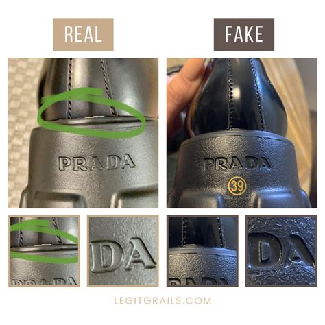 fake prada loafers vs real|prada shoes false soles.